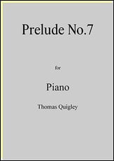 Prelude No.7 (Piano) piano sheet music cover
